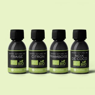 Lot de 4 arômes BIO + bouchons pipette OFFERTS - Arômes BIO | Neroliane