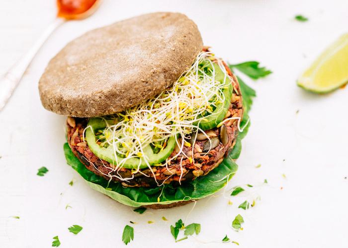 Burger végétarien sans gluten à l'arôme Basilic Burger végétarien sans gluten à l'arôme Basilic