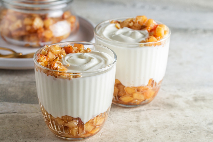 Verrines Pommes-Chantilly faciles à l'arôme Cannelle - Néroliane